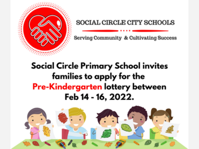 Social Circle PreK Lottery Feb. 14th - 16th
