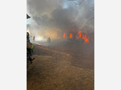 Seven people displaced after Christmas Eve fire burns three homes in Grayson