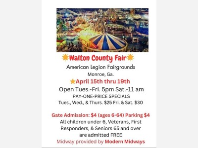 Walton County Fair Returns April 15–19, 2025, in Monroe, Georgia