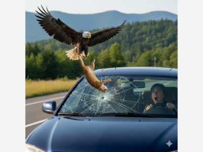 Bald Eagle Drops Cat Through Car Windshield in Unprecedented North Carolina Incident